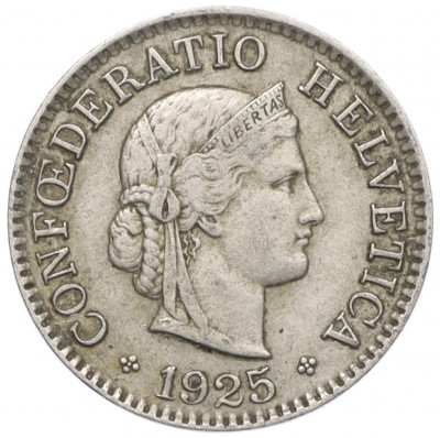 5 раппенов 1925 года Швейцария