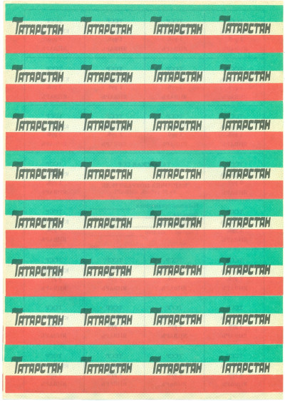 Карточка потребителя 1991 года на 50 рублей Татарская ССР