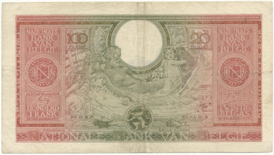 100 франков 1943 года Бельгия