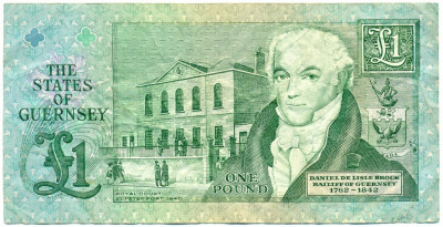 1 фунт 1991 года Гернси