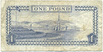 1 фунт 1990 года Остров Мэн