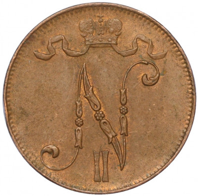 5 пенни 1916 года Русская Финляндия