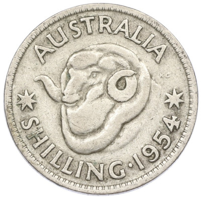 1 шиллинг 1954 года Австралия