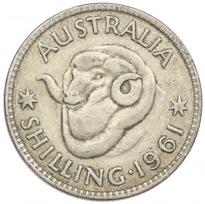 1 шиллинг 1961 года Австралия