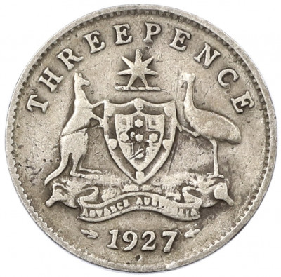 3 пенса 1927 года Австралия