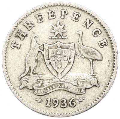 3 пенса 1936 года Австралия