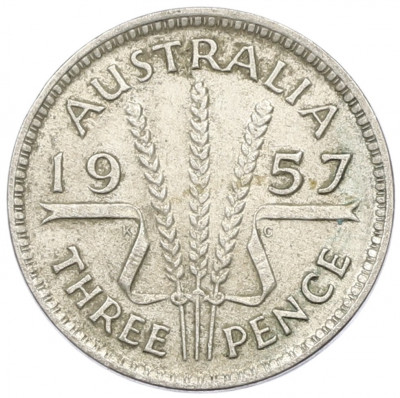 3 пенса 1957 года Австралия