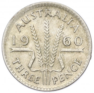 3 пенса 1960 года Австралия