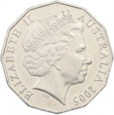 50 центов 2005 года Австралия «60 лет со дня окончания Второй Мировой войны»