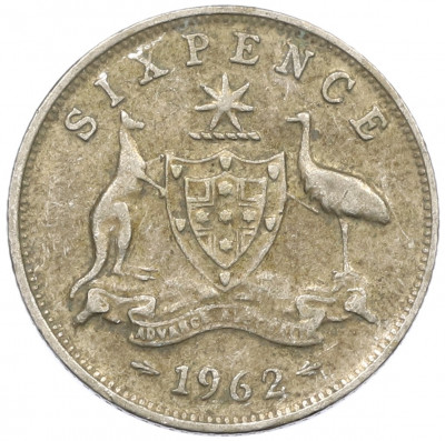 6 пенсов 1962 года Австралия