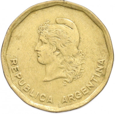 50 сентаво 1987 года Аргентина