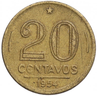 20 сентаво 1954 года Бразилия