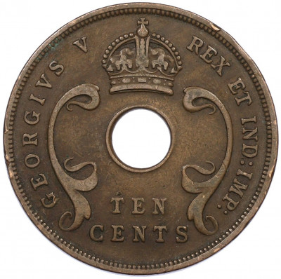 10 центов 1934 года Британская Восточная Африка