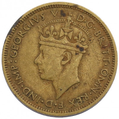 1 шиллинг 1940 года Британская Западная Африка