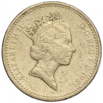 1 фунт 1985 года Великобритания