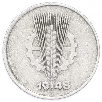 1 пфенниг 1948 года A Восточная Германия (ГДР)