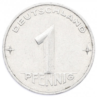 1 пфенниг 1953 года A Восточная Германия (ГДР)
