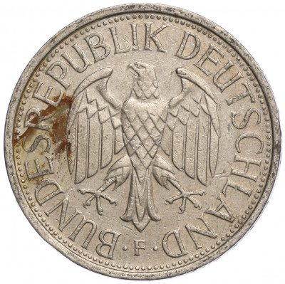 1 марка 1982 года F Западная Германия (ФРГ)