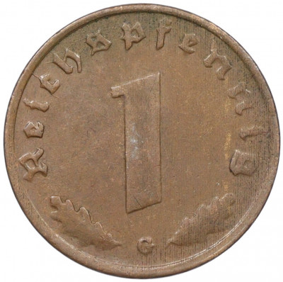 1 рейхспфенниг 1939 года G Германия