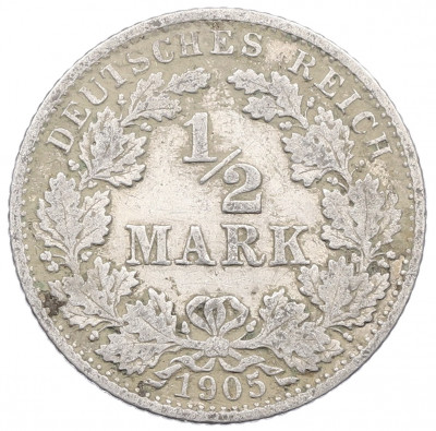 1/2 марки 1905 года G Германия