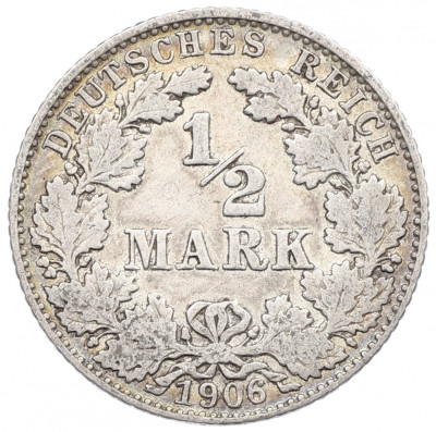 1/2 марки 1906 года D Германия