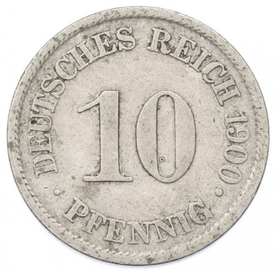 10 пфеннигов 1900 года A Германия