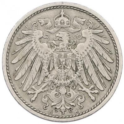10 пфеннигов 1909 года A Германия