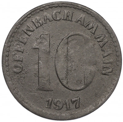 10 пфеннигов 1917 года Германия — город Оффенбах-на-Майне (Нотгельд)