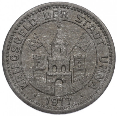 10 пфеннигов 1917 года Германия — город Унна (Нотгельд)