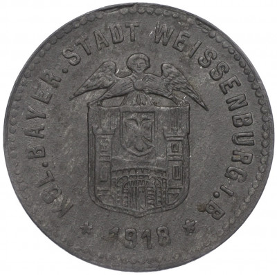 10 пфеннигов 1918 года Германия — город Вайссенбург (Нотгельд)