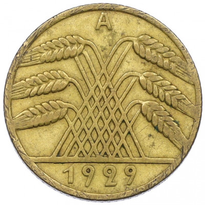 10 рейхспфеннигов 1929 года А Германия