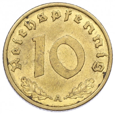 10 рейхспфеннигов 1938 года A Германия