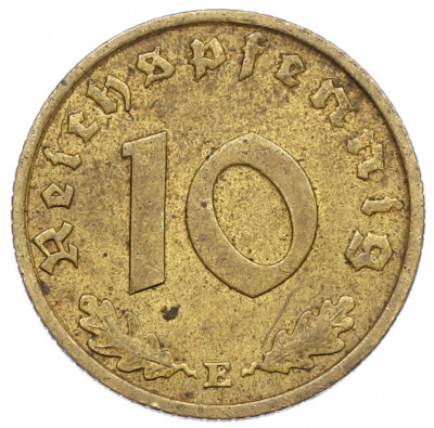 10 рейхспфеннигов 1938 года E Германия