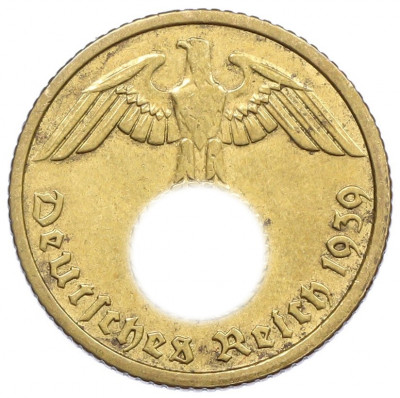 10 рейхспфеннигов 1939 года E Германия