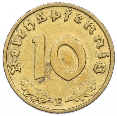 10 рейхспфеннигов 1939 года E Германия