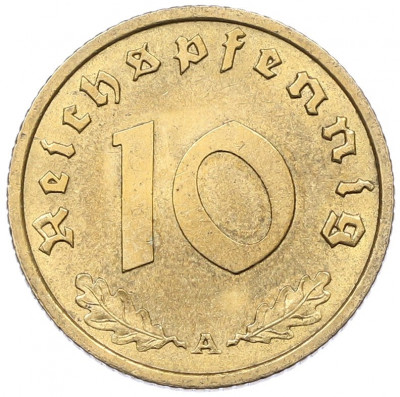 10 рейхспфеннигов 1939 года А Германия