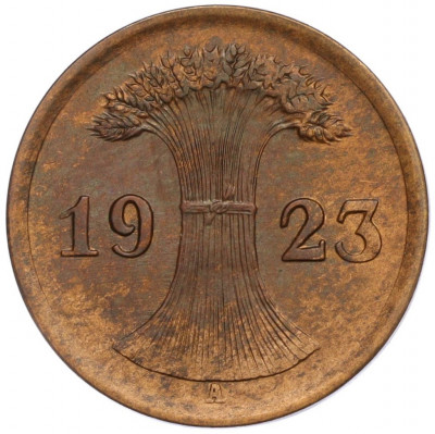 2 рентенпфеннига 1923 года A Германия