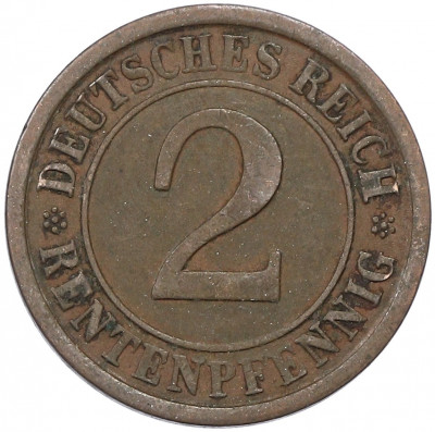 2 рентенпфеннига 1924 года A Германия
