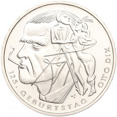 20 евро 2016 года Германия «125 лет со дня рождения Отто Дикса»