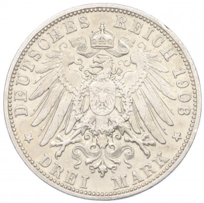 3 марки 1908 года Германия (Саксен-Мейнинген)