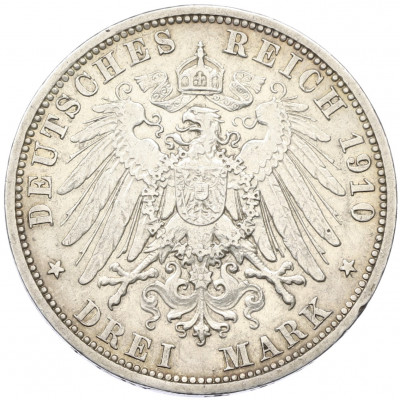 3 марки 1910 года Германия (Гессен)