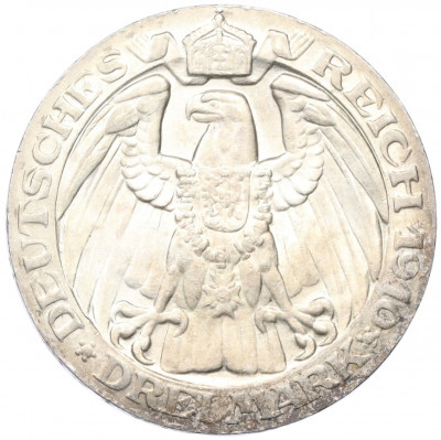3 марки 1910 года Германия (Пруссия) «Берлинский университет»