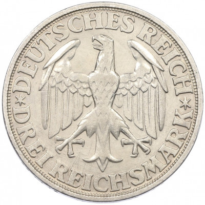 3 рейхсмарки 1928 года D Германия «1000 лет Динкельсбюлю»