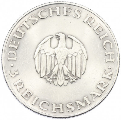 3 рейхсмарки 1929 года D Германия «200 лет со дня рождения Готхольда Лессинга»