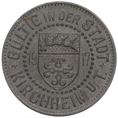 5 пфеннигов 1917 года Германия — город Кирххайм (Нотгельд)