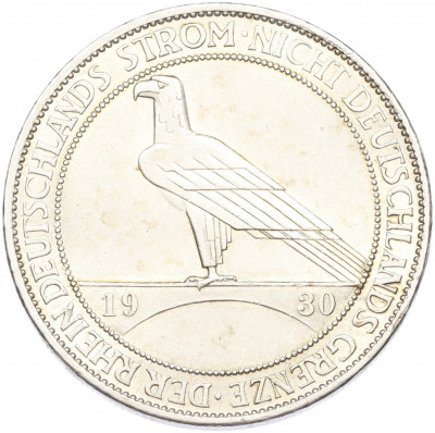 5 рейхсмарок 1930 года A Германия «Освобождение Рейнской области (Рейнланда)»