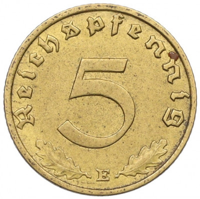 5 рейхспфеннигов 1937 года E Германия