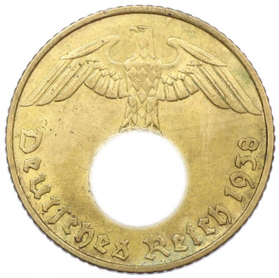 5 рейхспфеннигов 1938 года J Германия