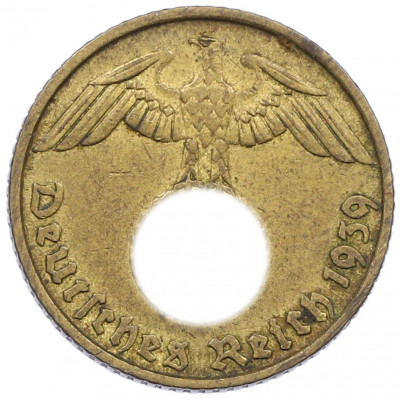 5 рейхспфеннигов 1939 года B Германия