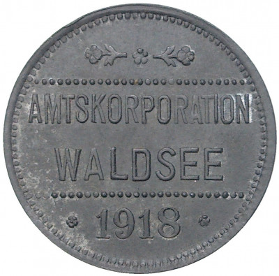 50 пфеннигов 1918 года Германия — город Вальдзее (Нотгельд)